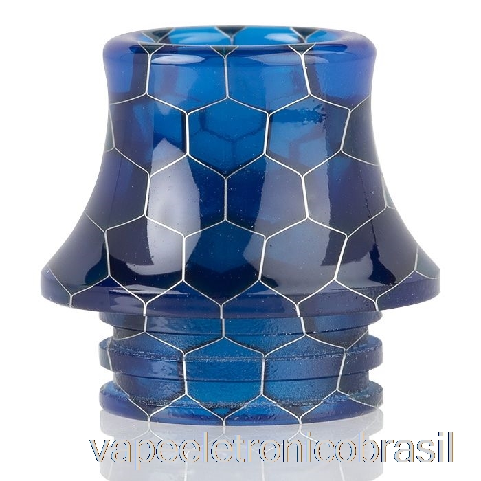 Vape Eletronico 810 Cone De Resina De Pele De Cobra Ponta De Gotejamento Azul Escuro